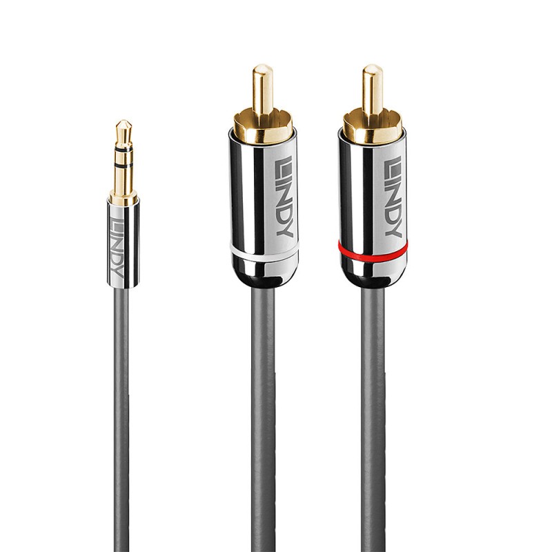 Lindy 0.5M Phono Audio Cable, Cromo Lindy 0.5M Phono Audio Cable, Cromo